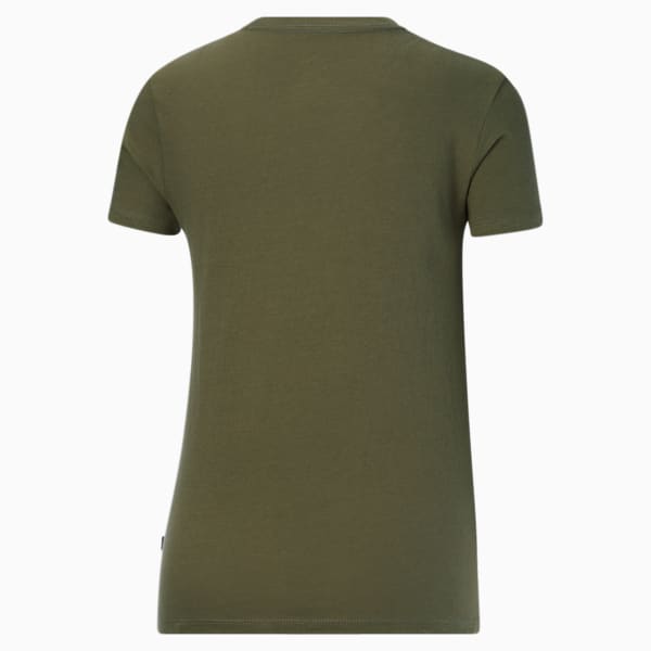 Playera para mujer Essentials Logo, Dark Green Moss, extralarge